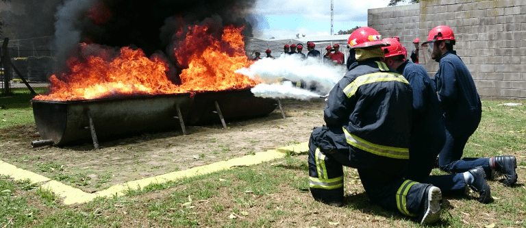 Área de lucha contra incendios